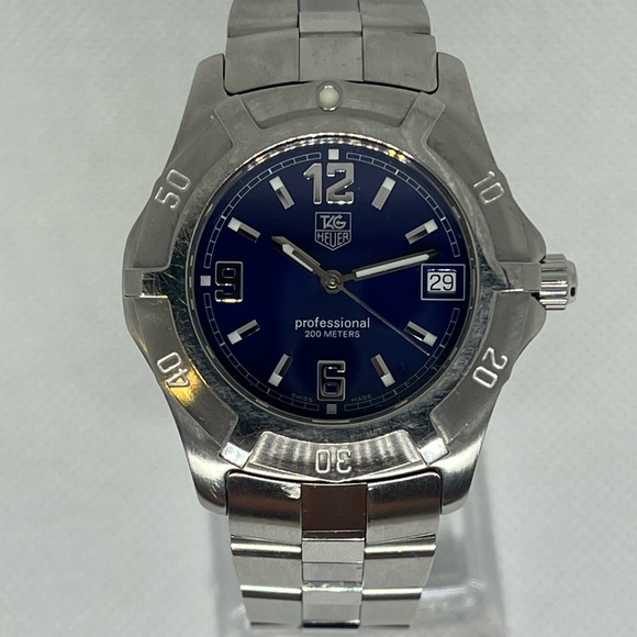 TAG Heuer Silver Watch with Blue Dial WN1112 - Picture 1 of 10